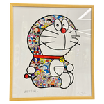 Load image into Gallery viewer, Takashi Murakami Sitting Doraemon Its hard every day, Nobita-kun Print (Signed, Edition of 300) FRAMED
