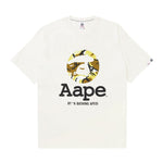 Load image into Gallery viewer, AAPE Moonface camo tee White/Yellow
