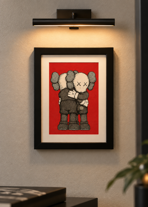 Kaws Christmas Holiday Cards Framed (Black)