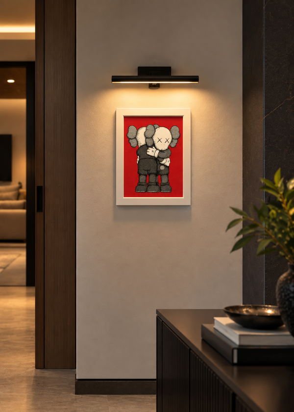 Kaws Christmas Holiday Cards Framed (White)