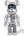 Bearbrick x BAPE x Hajime Sorayama Baby Milo 1000% Silver (no box)