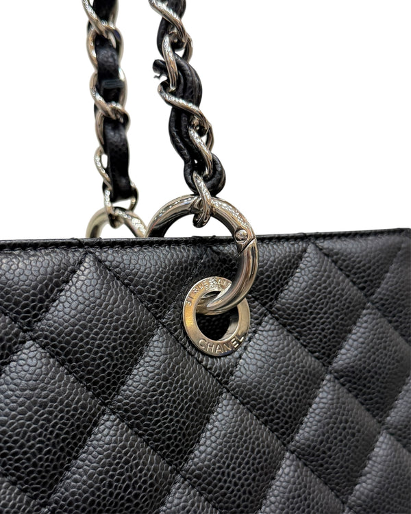Chanel Black Caviar Quilted Leather Grand Shopping Tote Bag (LIKE NEW) 3JVWXRC