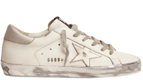 Golden Goose Super-Star White Silver Sparkle