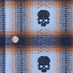 Load image into Gallery viewer, Supreme Number (N)ine Hooded Flannel Shirt Blue
