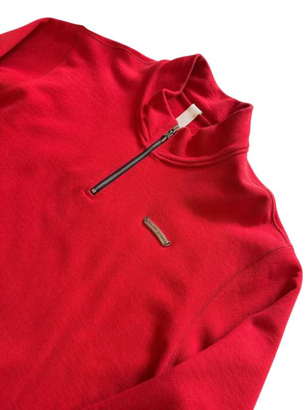 Chrome Hearts Triple Cross Hollywood Quarter Zip Pullover Red (Like New)