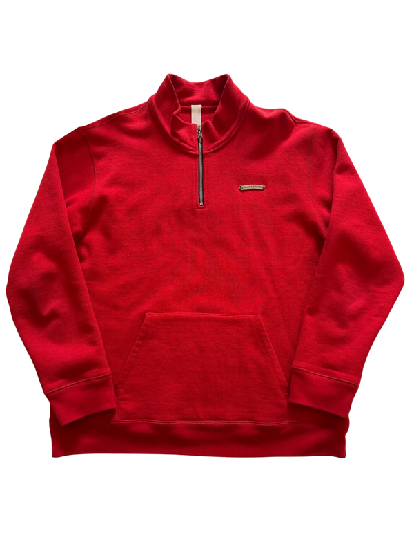 Chrome Hearts Triple Cross Hollywood Quarter Zip Pullover Red (Like New)