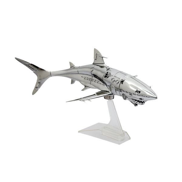 Hajime Sorayama Shark 1/10 Scale Vinyl Figure Silver