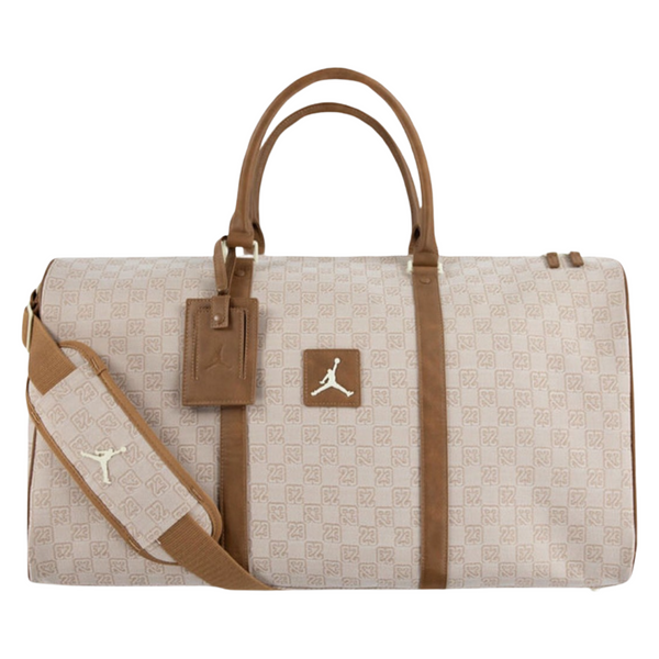 Jordan Monogram Duffle Bag Coconut Milk Brown