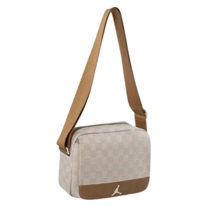 AIR JORDAN Monogram Mini Messenger Crossbody Bag ‘Coconut Milk Brown’