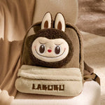 Load image into Gallery viewer, Classic Bag Series-LABUBU Berber Fleece Backpack (Brown)
