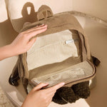 Load image into Gallery viewer, Classic Bag Series-LABUBU Berber Fleece Backpack (Brown)
