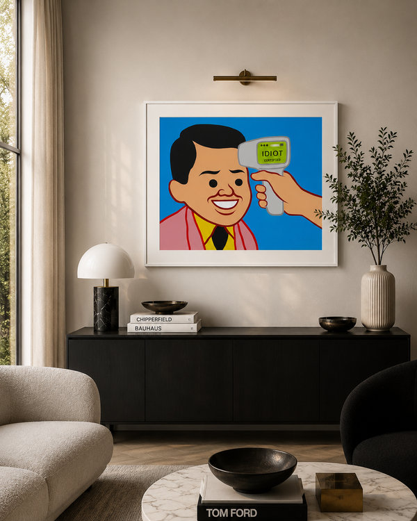 Joan Cornellà Idiot Print, 2023 (Signed/Numbered) (Framed)