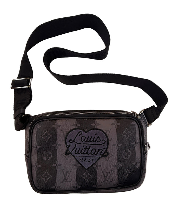 Louis Vuitton x NIGO Monogram Eclipse Stripes LV Heart Modular Sling Bag (Like New) 3CJ8KXB