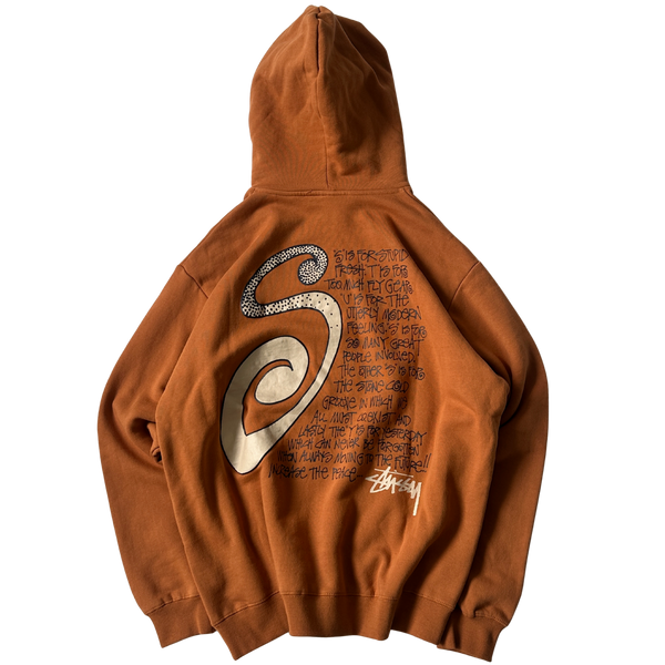 Stussy S Talk Hoodie Almond