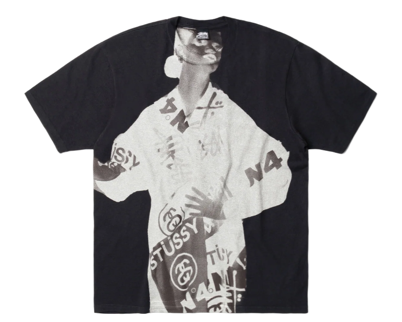 STUSSY ステューシー LADY PARIS PIG. DYED TEE M Stussy Lady Paris Pig. Dyed Tee Faded Black – shoegamemanila