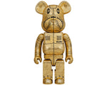 Load image into Gallery viewer, Bearbrick x BAPE x Hajime Sorayama Camo Shark 1000% Gold

