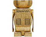 Load image into Gallery viewer, Bearbrick x BAPE x Hajime Sorayama Camo Shark 1000% Gold
