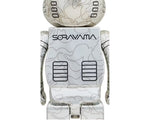 Load image into Gallery viewer, Bearbrick x BAPE x Hajime Sorayama Camo Shark 1000% Silver
