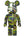 Bearbrick BAPE x Mastermind 1000% Green Camo