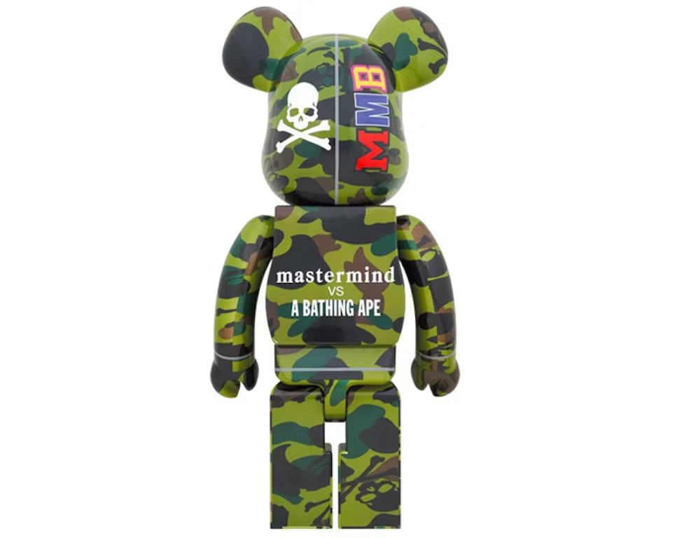 Bearbrick BAPE x Mastermind 1000% Green Camo – shoegamemanila