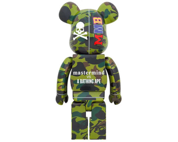 Bearbrick BAPE x Mastermind 1000% Green Camo