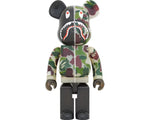 Load image into Gallery viewer, Bearbrick x BAPE ABC Camo Shark 1000% Clear Green
