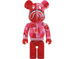 Load image into Gallery viewer, Bearbrick x BAPE ABC Camo Shark 1000% Clear Red
