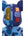 Bearbrick x BAPE ABC Camo Shark 1000% Clear Blue
