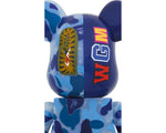 Load image into Gallery viewer, Bearbrick x BAPE ABC Camo Shark 1000% Clear Blue
