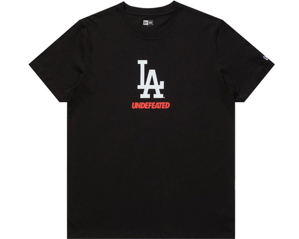 Undefeated x NE x Dodgers Stacked Logo S/S Tee Black