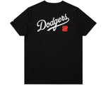 Load image into Gallery viewer, Undefeated x NE x Dodgers Stacked Logo S/S Tee Black
