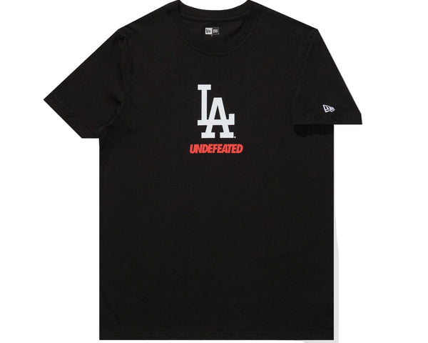 Undefeated x NE x Dodgers Stacked Logo S/S Tee Black