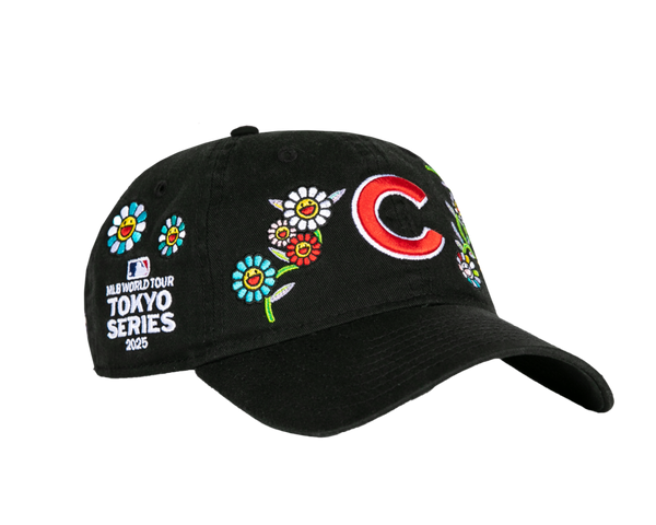 New Era x Takashi Murakami x MLB World Tour Tokyo Series 2025 New Era 9Twenty Cubs Strapback Hat Black