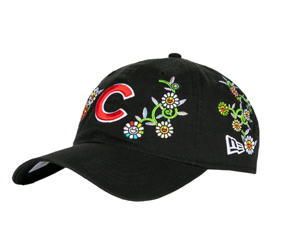New Era x Takashi Murakami x MLB World Tour Tokyo Series 2025 New Era 9Twenty Cubs Strapback Hat Black
