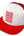Chrome Hearts Eyechart Trucker Hat Red White
