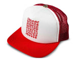 Load image into Gallery viewer, Chrome Hearts Eyechart Trucker Hat Red White
