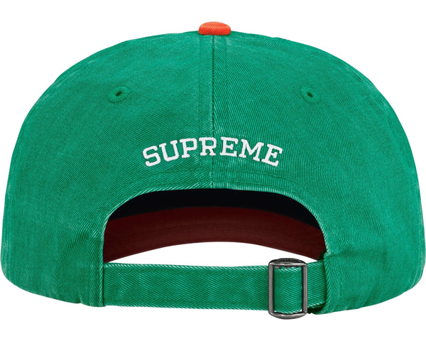 Supreme Pigment Coated 2-Tone S Logo 6-Panel Green