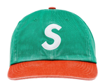 Load image into Gallery viewer, Supreme Pigment Coated 2-Tone S Logo 6-Panel Green
