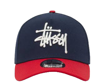 Stussy x New Era 9Forty Basic SnapBack Navy Red