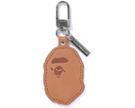 Load image into Gallery viewer, A Bathing Ape Men Key Rings Ape Head Leather Keychain
