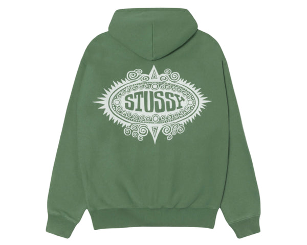Stussy Mantra Zip Hoodie Green
