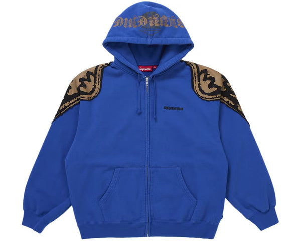 Supreme Wings Zip Up Hooded Sweatshirt (FW25) Royal