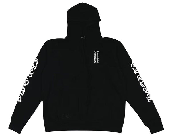 Chrome Hearts Vertical Logo Hoodie Black