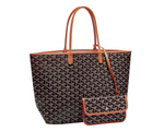 Load image into Gallery viewer, Goyard Saint Louis Tote PM Black &amp; Tan
