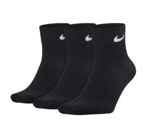 Nike Performance Breathable Sports Ankle Socks Black (Set of 3)