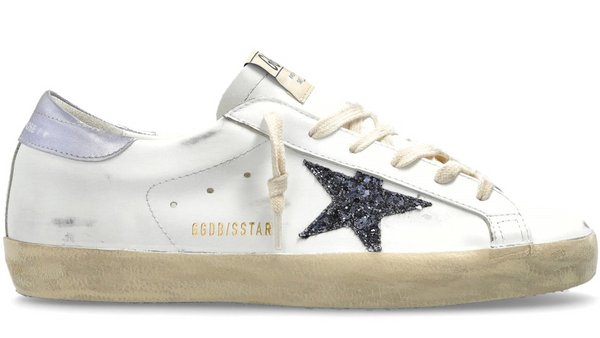 Golden Goose Super-Star White Black Glicine (Women's)