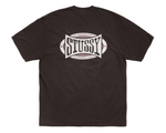 Load image into Gallery viewer, Stussy Champion Oval Pig. Dyed Tee Faded Black
