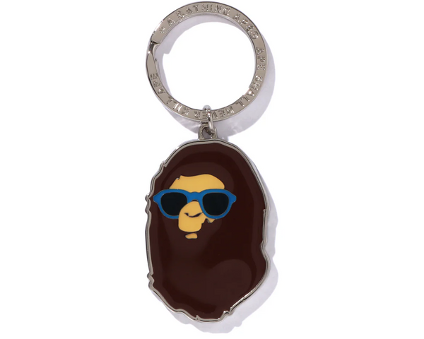 A BATHING APE Men Key Rings Resort Ape Head Metal Keychain