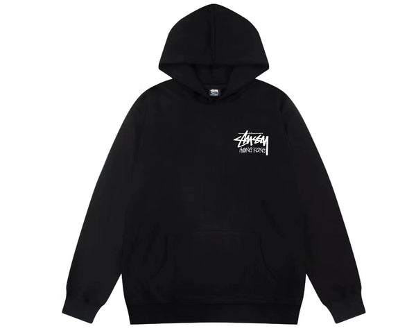 Stussy Stock Hong Kong Hoodie Black