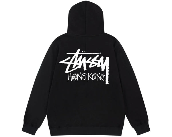 Stussy Stock Hong Kong Hoodie Black